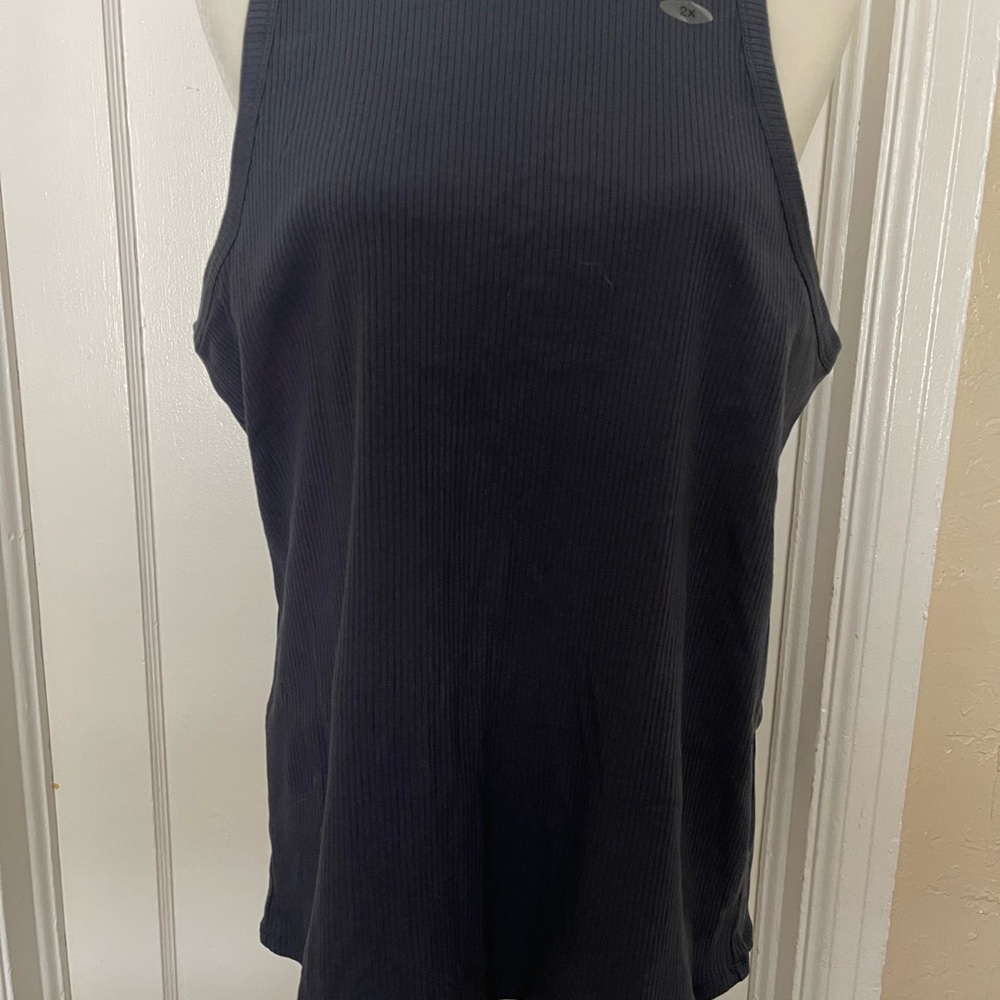 Navy Ribbed Tank